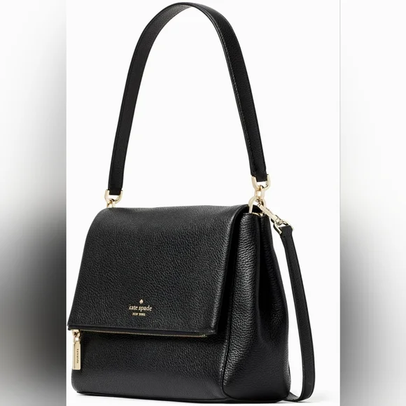 Kate Spade Black Leather Shoulder Bag - Picture 1 of 5